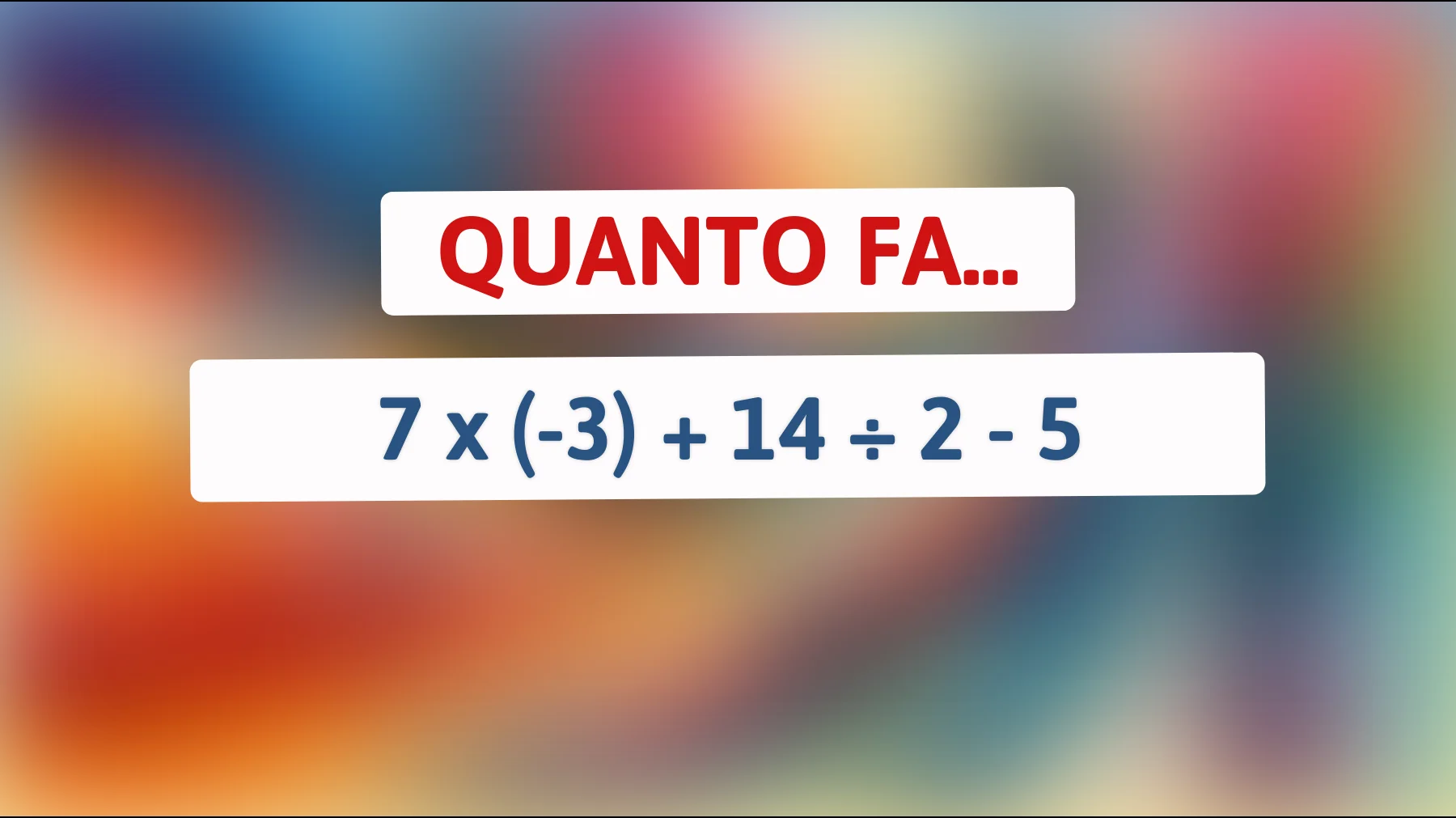 "Sfida la tua mente: solo i veri geni sanno risolvere questo semplice ma ingannevole enigma matematico!""