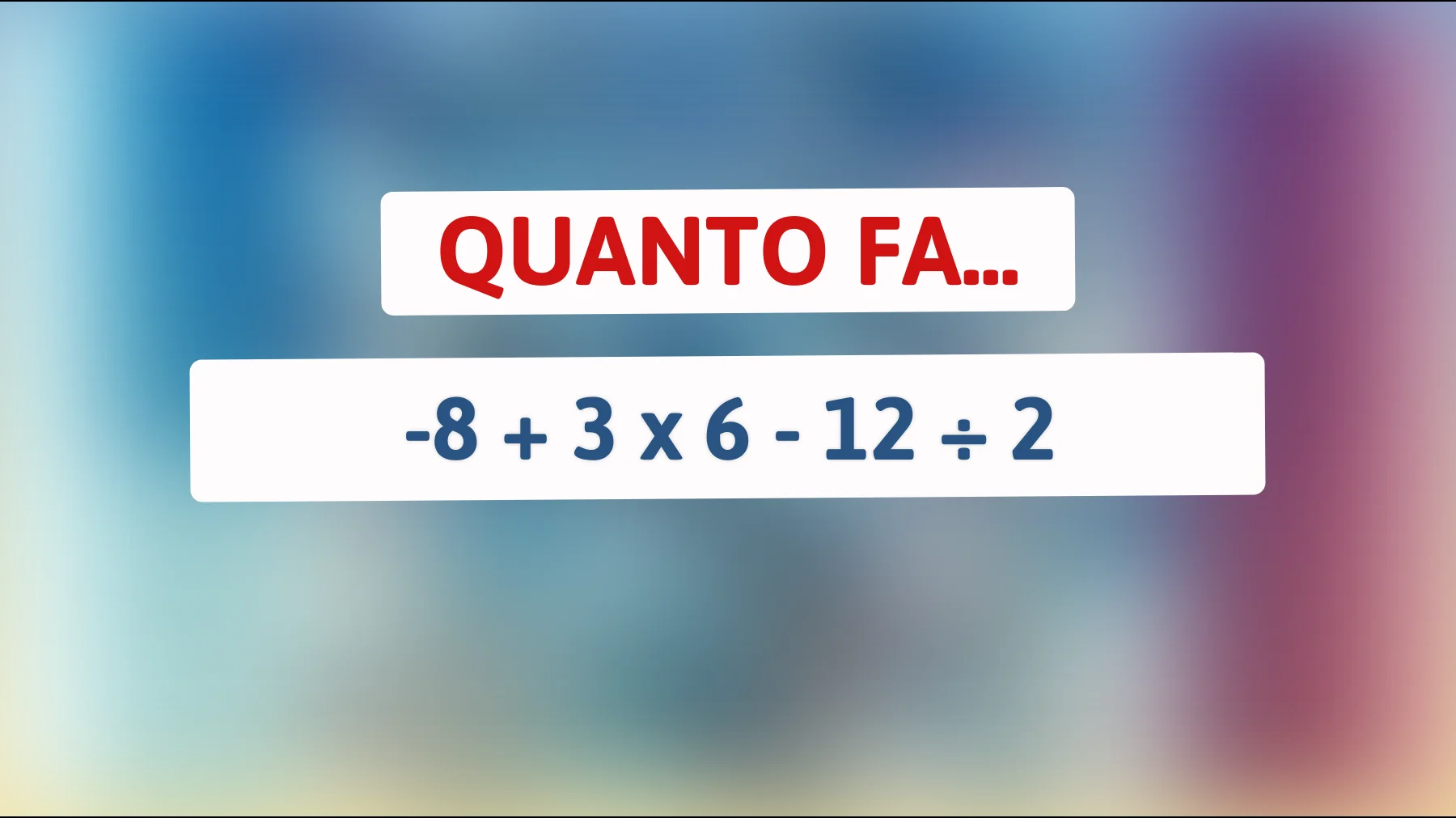 "Solo le menti più brillanti risolvono questo rompicapo speciale: accetti la sfida?""