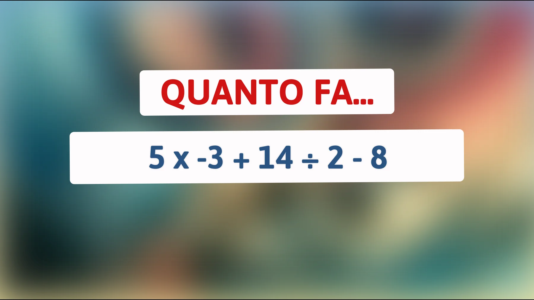 Scopri perché questo semplice calcolo sta facendo impazzire anche i matematici più esperti! Sei pronto a risolverlo?"