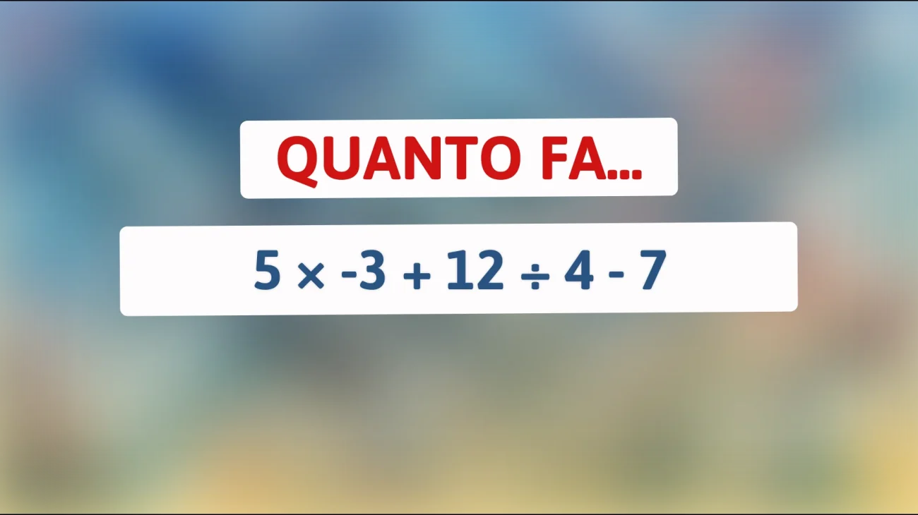 Solo il 1% riesce a risolvere questo indovinello matematico! Sei uno di loro? Scoprilo subito!"