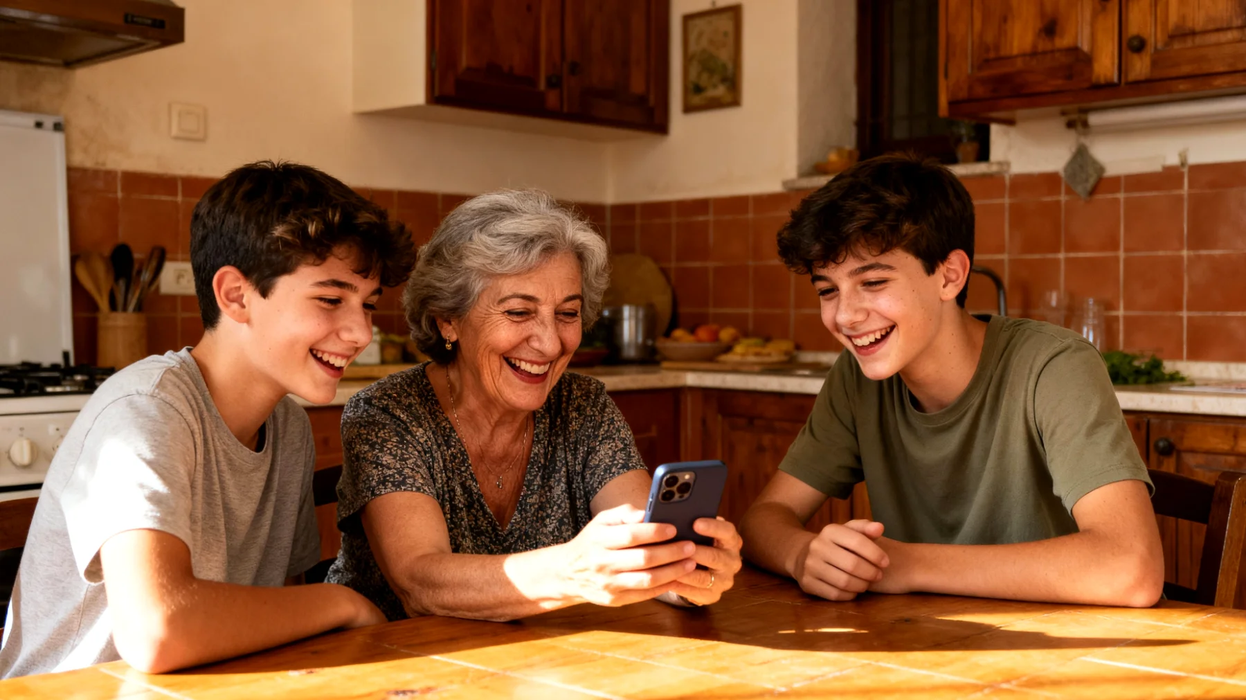 La nonna desidera trascorrere tempo di qualità con i nipoti adolescenti, ma fatica a trovare attività e modalità di interazione che catturino il loro interesse e permettano di creare momenti significativi di connessione, sentendosi spesso esclusa dal loro mondo fatto di interessi moderni e vita sociale intensa."